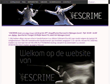 Tablet Screenshot of escrime.nl